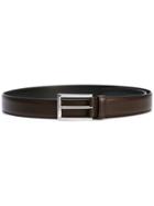 Prada Classic Leather Belt - Brown