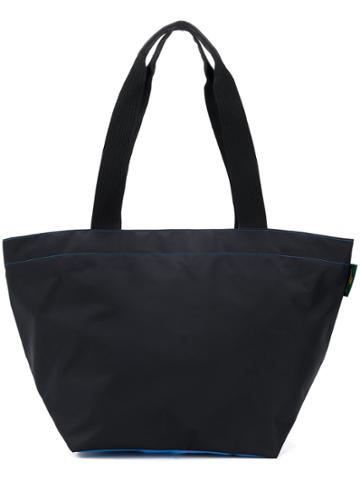 Hervé Chapelier Contrast Stitching Tote Bag - Blue