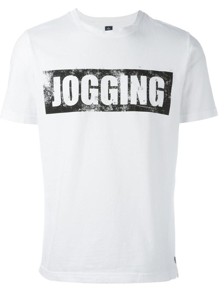 Eleventy Jogging T-shirt, Men's, Size: S, White, Cotton