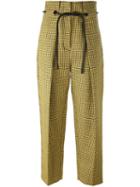 3.1 Phillip Lim Origami Pleat Houndstooth Trousers