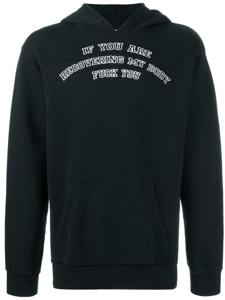 Palm Angels Kill Hoody, Size: Large, Black, Cotton