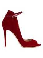 Gianvito Rossi Ankle Strap Sandals - Red