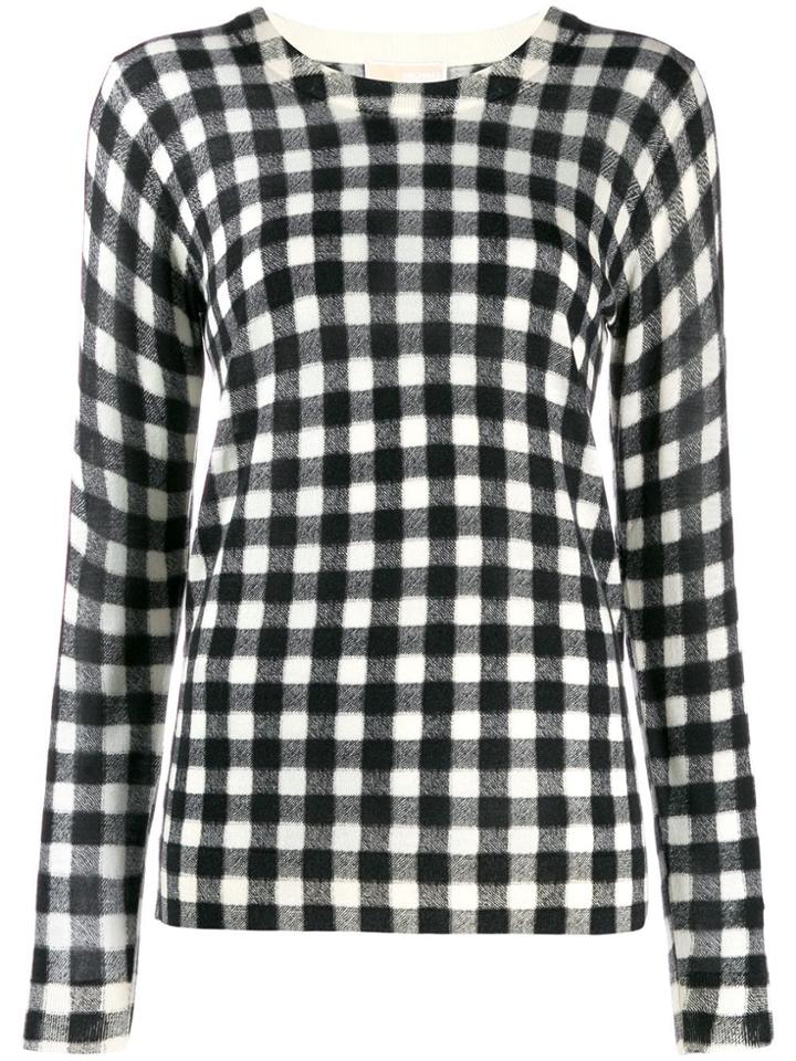 Michael Michael Kors Check Jumper - Black
