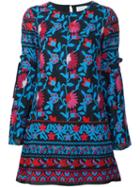 Tanya Taylor Floral Embroidery Dress