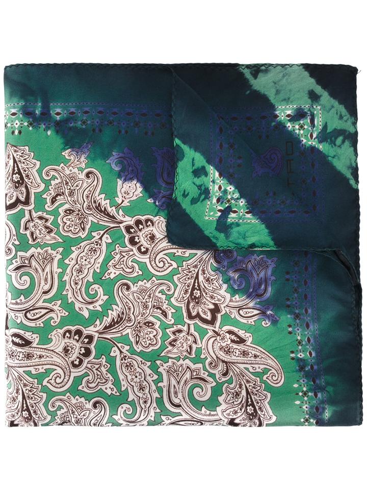 Etro Printed Pocket Square, Men's, Silk