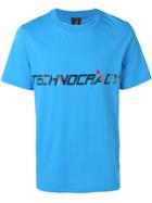 Omc Slogan Print T-shirt - Blue