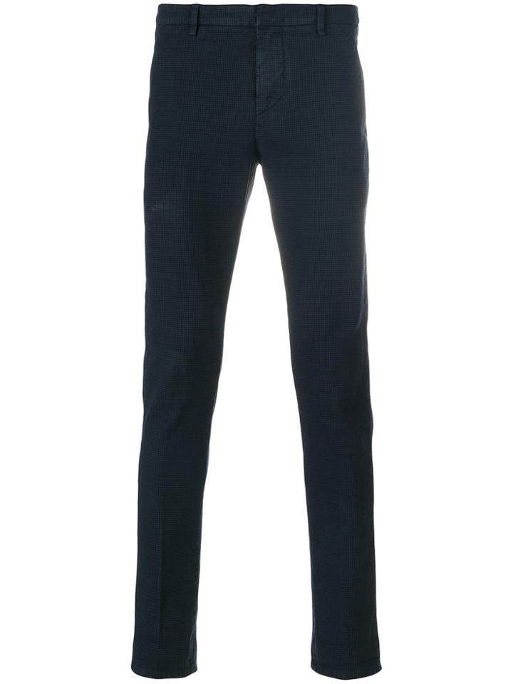 Dondup Houndstooth Trousers - Blue