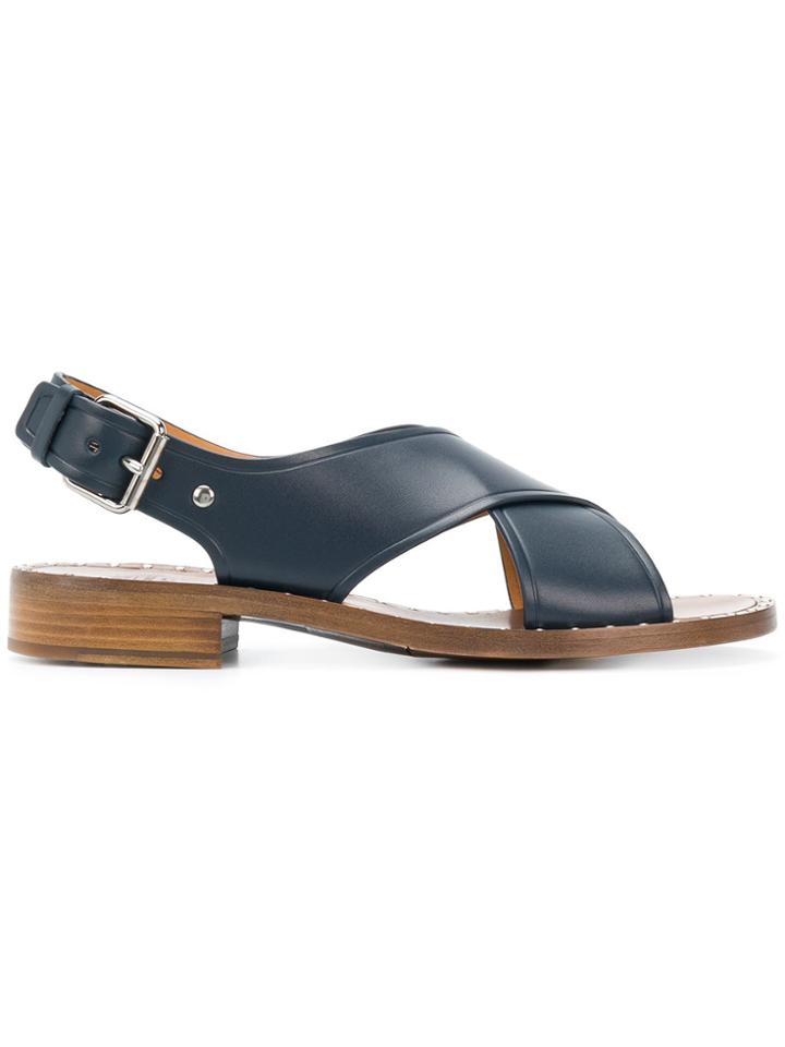 Church's Cross Over Strap Sandals - Blue