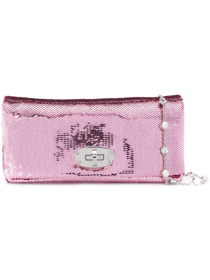 Miu Miu Sequin Cross-body Bag - Pink & Purple