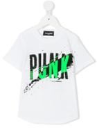 Dsquared2 Kids - Punk Print T-shirt - Kids - Cotton - 12 Yrs, White