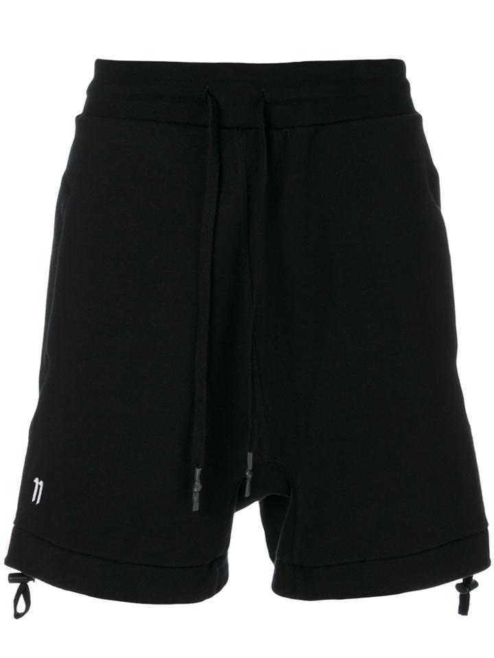11 By Boris Bidjan Saberi Drawstring Track Shorts - Black