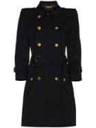 Givenchy Double Breasted Trench Coat - Black