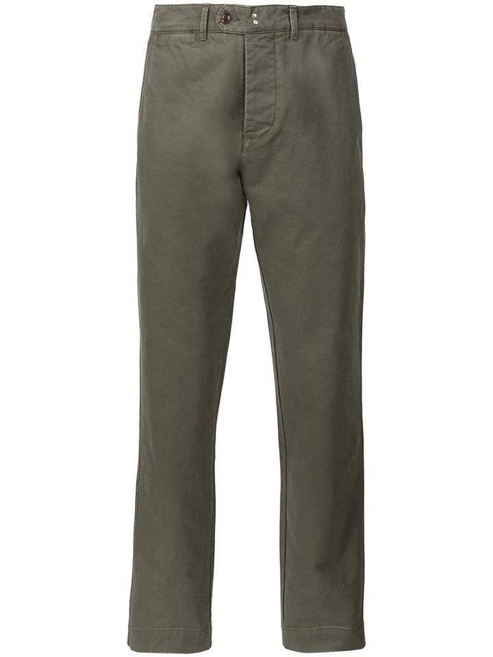 Officine Generale - Chino Trousers - Men - Cotton - 32, Green, Cotton