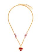 Dolce & Gabbana Sacred Heart Pendant Necklace - Metallic