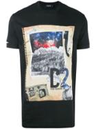 Star Trekking T-shirt - Men - Cotton - Xl, Black, Cotton, Dsquared2