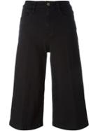 Frame Denim Flared Trousers, Women's, Size: 26, Black, Cotton/polyester/spandex/elastane