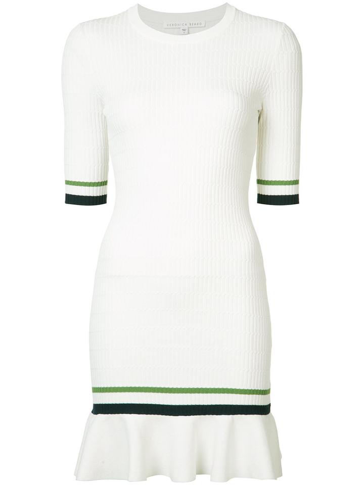 Veronica Beard - Ace Novel Stitch Dress - Women - Nylon/polyester/spandex/elastane/viscose - L, White, Nylon/polyester/spandex/elastane/viscose