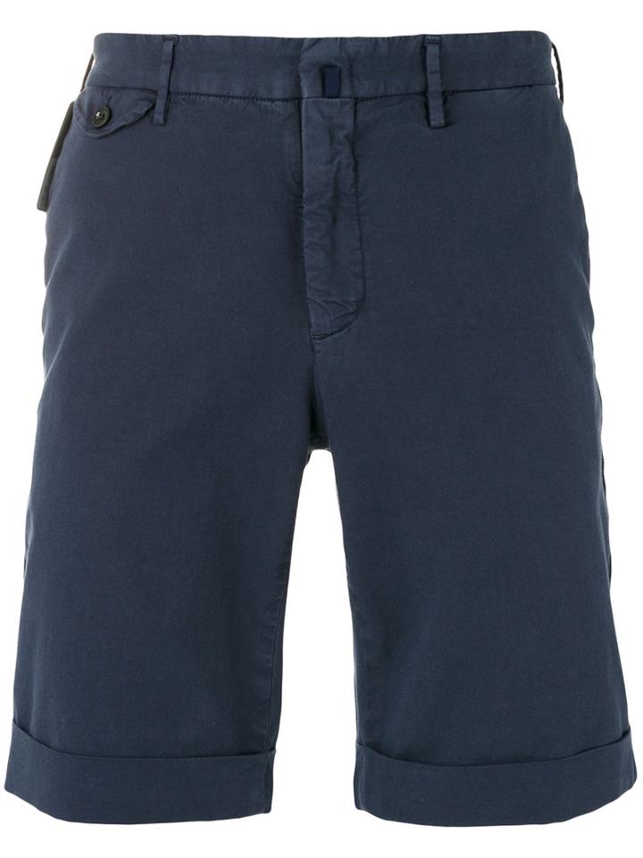 Incotex - Chino Shorts - Men - Cotton/spandex/elastane - 50, Blue, Cotton/spandex/elastane