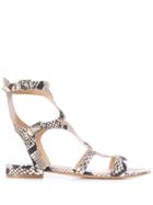 The Seller Animal Print Gladiator Sandals - Neutrals