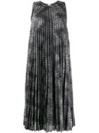 M Missoni Pleated Zigzag Dress - Grey