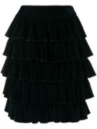 Chanel Pre-owned 2001's Ruffled Skirt - Blue