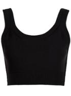 Calvin Klein Collection Cropped Knitted Top