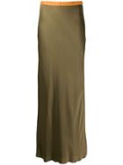 Helmut Lang Satin Skirt - Brown