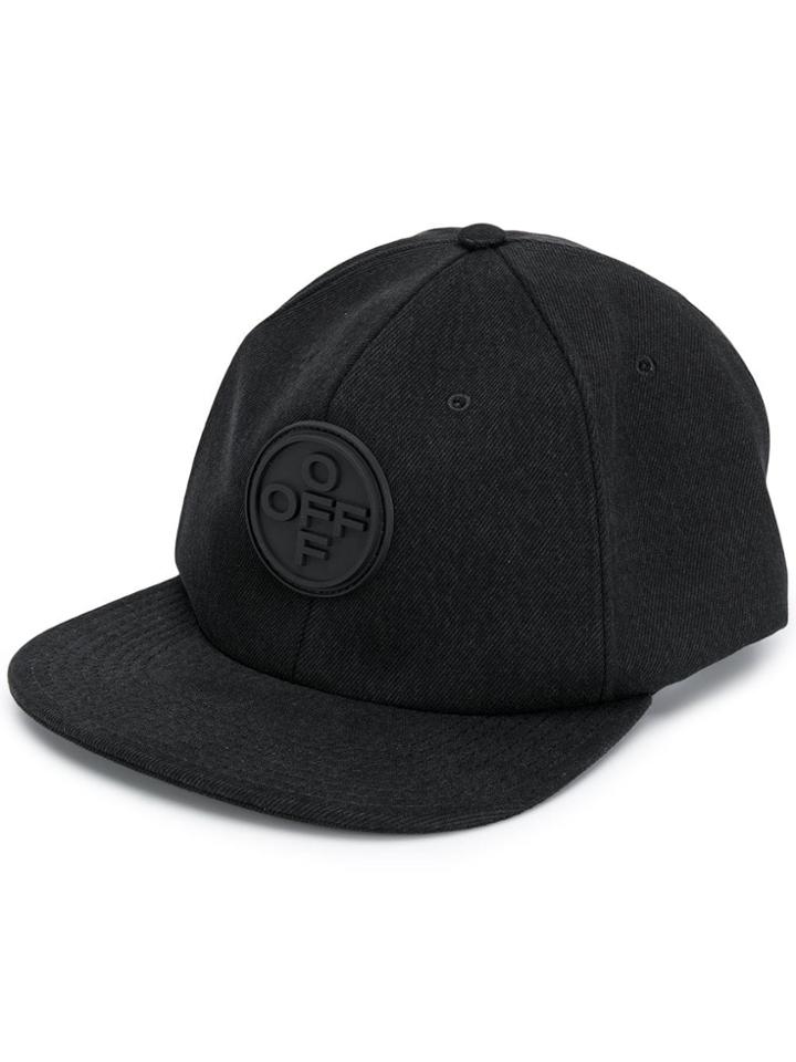 Off-white Logo Snapback Cap - Black