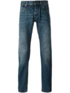 Dolce & Gabbana Straight Leg Jeans, Men's, Size: 54, Blue, Cotton