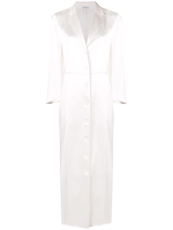 Thom Browne Seamed Satin Corset Dress - White