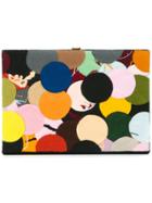 Olympia Le-tan Dotted Felt Patch Book Clutch - Multicolour