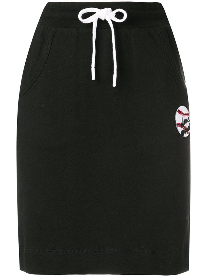 Love Moschino Casual Drawstring Skirt - Black