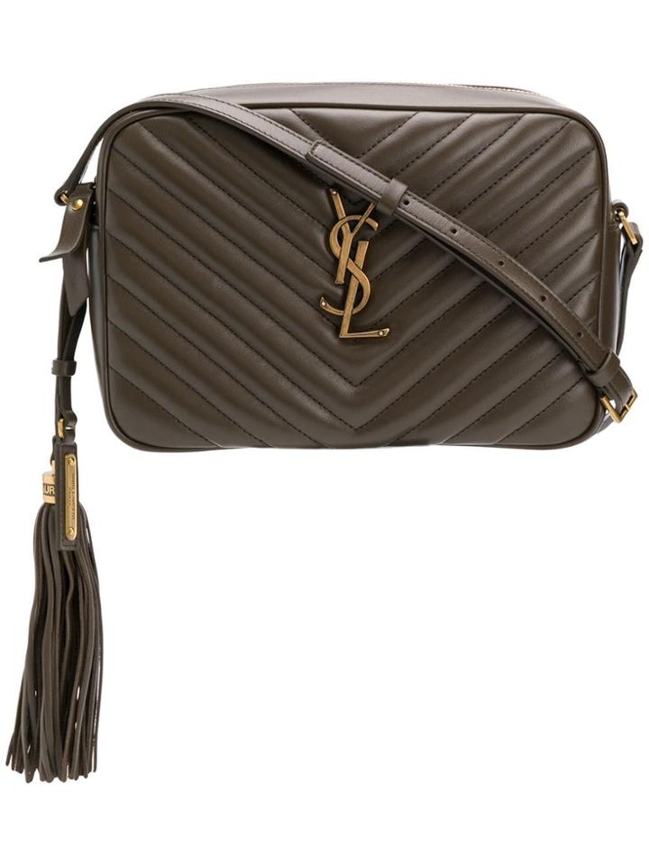 Saint Laurent Medium Monogram Lou Crossbody Bag - Brown