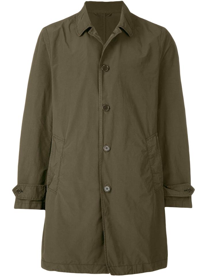 Aspesi Regular Fit Parka Coat - Green