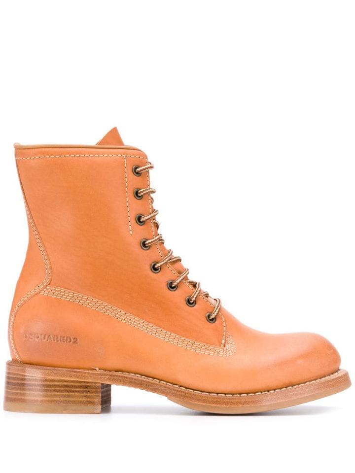 Dsquared2 Lace-up Chunky Boots - Brown