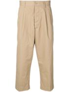 Covert Cropped Tailored Trousers - Neutrals