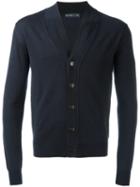 Etro V-neck Cardigan, Men's, Size: Small, Blue, Wool