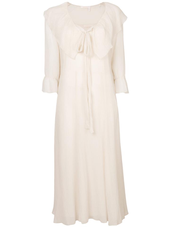 See By Chloé Cheesecloth Collared Dress - White