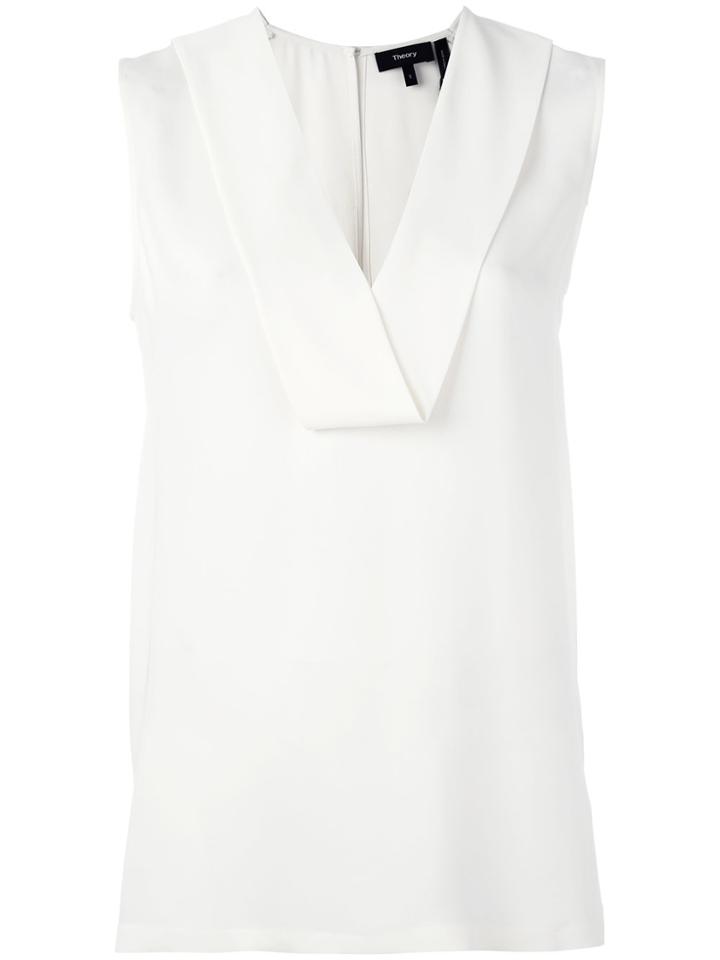 Theory V-neck Tank Top - Nude & Neutrals