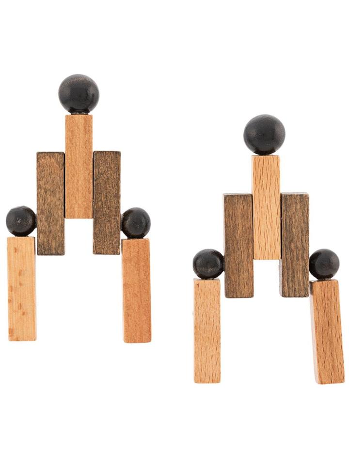 Cult Gaia Geometric Earrings - Neutrals
