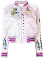 Diesel - Embroidered Snakes Bomber Jacket - Women - Polyester - Xs, Polyester