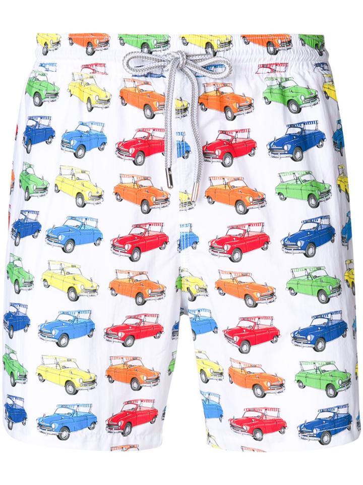 Capricode Taxi Print Swim Shorts - White