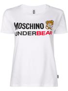 Moschino Underbear Logo Print T-shirt - White