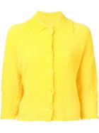 Issey Miyake Cauliflower - Angle Cauliflower Jacket - Women - Polyester - One Size, Yellow/orange, Polyester
