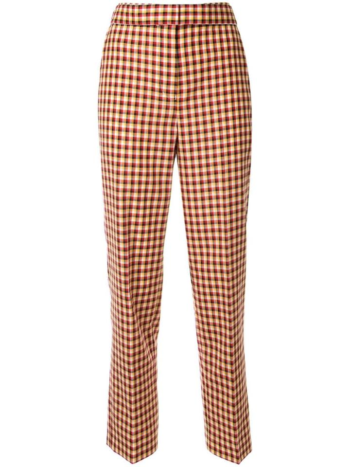 Ports 1961 Check Cropped Trousers - Multicolour