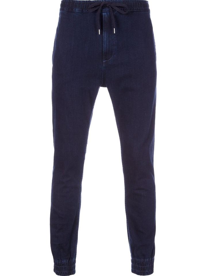 Monkey Time Slim Fit Joggers, Men's, Size: Xl, Blue, Cotton/polyester/polyurethane