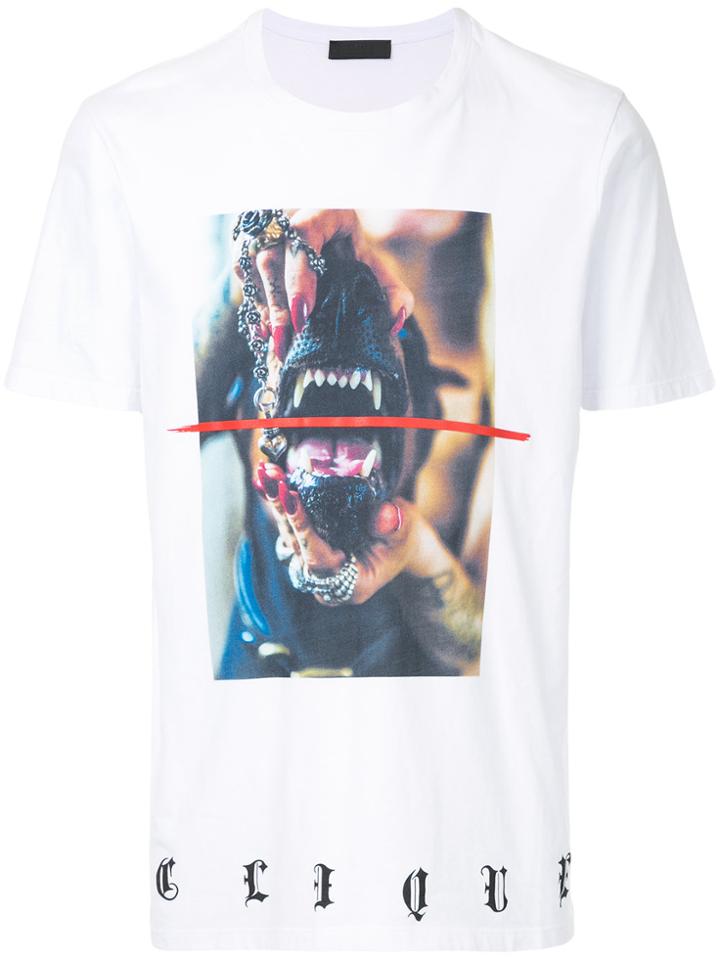 Rh45 Doberman Print T-shirt - White