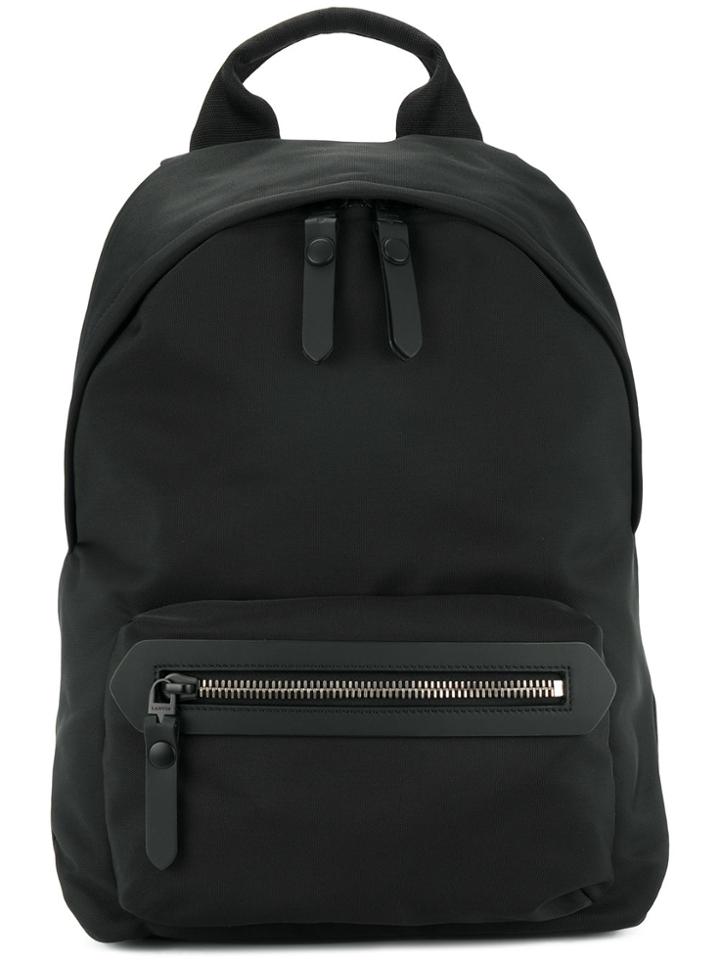 Lanvin Leather-trimmed Backpack - Black