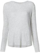 Nili Lotan - Knitted Top - Women - Cashmere - S, Grey, Cashmere