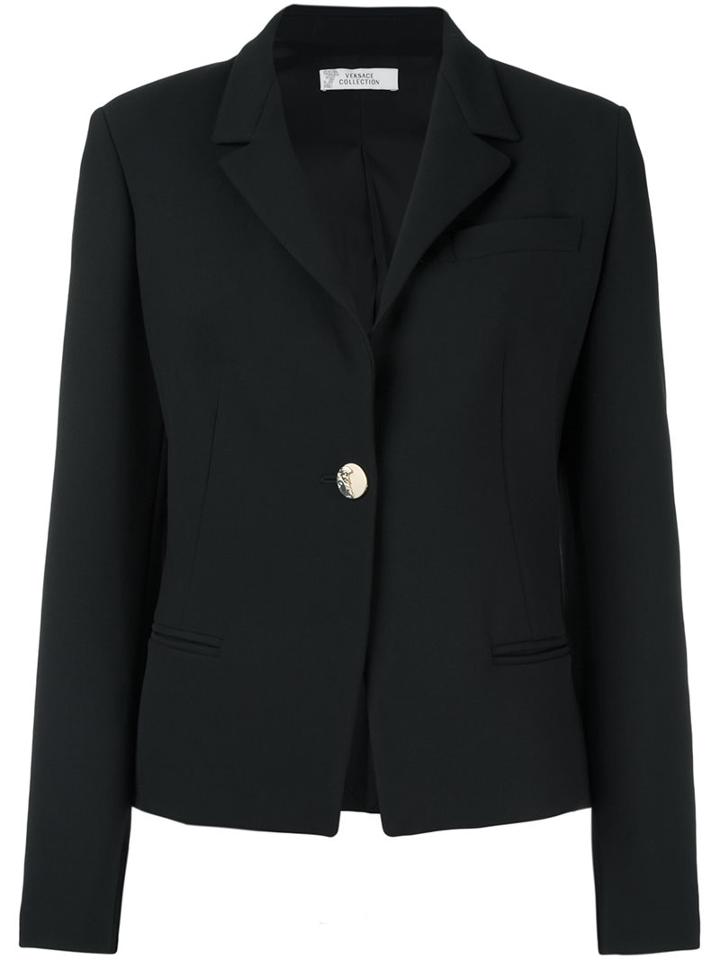 Versace Collection One Button Blazer